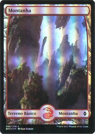 Portuguese Mountain Montanha 266 Full Art Foil Portuguese Mountain Montanha 266 Full Art Foil