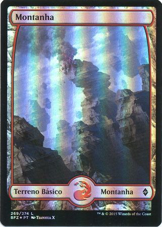 Portuguese Mountain Montanha 269 Full Art Foil Portuguese Mountain Montanha 269 Full Art Foil