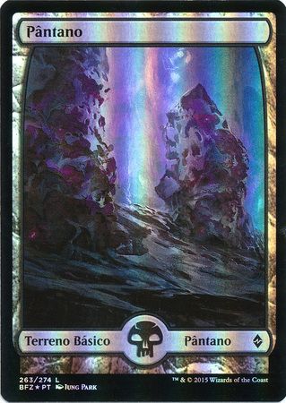 Portuguese Swamp Pantano 263 Full Art Foil Portuguese Swamp Pantano 263 Full Art Foil