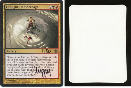 Thought Hemorrhage Signed Artist Proof Thought Hemorrhage Signed Artist Proof
