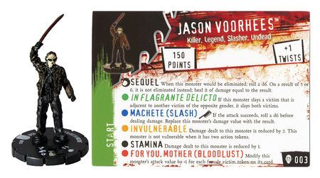 Jason Voorhees 003 Freddy vs Jason Action Pack HorrorClix HorrorClix Freddy vs Jason Action Pack Jason Voorhees 003 Freddy vs Jason Action Pack HorrorClix HorrorClix Freddy vs Jason Action Pack
