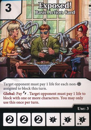 Exposed Basic Action Card 28 142 Common Marvel Dice Masters The Amazing Spider Man Singles Exposed Basic Action Card 28 142 Common Marvel Dice Masters The Amazing Spider Man Singles