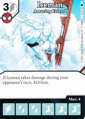 Iceman Amazing Friend 56 142 Common Marvel Dice Masters The Amazing Spider Man Singles Iceman Amazing Friend 56 142 Common Marvel Dice Masters The Amazing Spider Man Singles