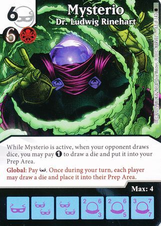 Mysterio Dr Ludwig Rinehart 63 142 Common Marvel Dice Masters The Amazing Spider Man Singles Mysterio Dr Ludwig Rinehart 63 142 Common Marvel Dice Masters The Amazing Spider Man Singles