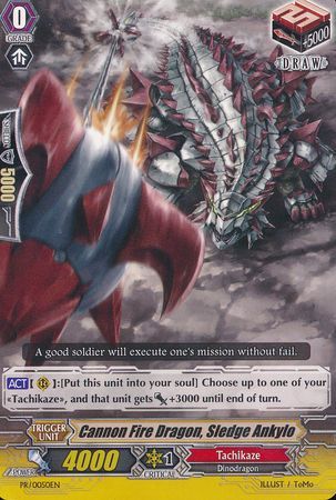 Cannon Fire Dragon Sledge Ankylo PR 0050EN Promo Cardfight Vanguard Promos Cannon Fire Dragon Sledge Ankylo PR 0050EN Promo Cardfight Vanguard Promos