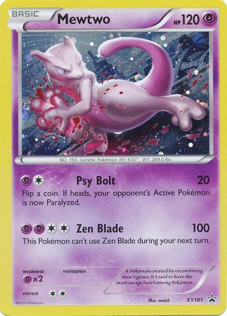 Mewtwo XY101 Holo Promo Pokemon XY Promos Mewtwo XY101 Holo Promo Pokemon XY Promos