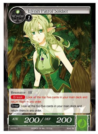 Elvish Patrol Soldier 2 076 Common Force of Will Starter Deck Singles Elvish Patrol Soldier 2 076 Common Force of Will Starter Deck Singles
