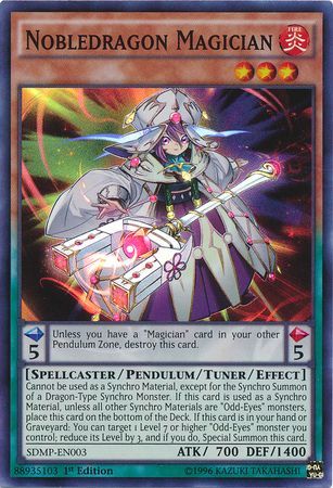 Nobledragon Magician SDMP EN003 Super Rare 1st Edition Structure Deck Master of Pendulum Singles Nobledragon Magician SDMP EN003 Super Rare 1st Edition Structure Deck Master of Pendulum Singles