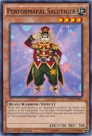 Performapal Salutiger SDMP EN011 Common 1st Edition Structure Deck Master of Pendulum Singles Performapal Salutiger SDMP EN011 Common 1st Edition Structure Deck Master of Pendulum Singles