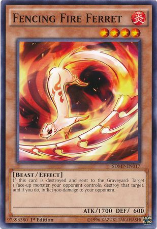 Fencing Fire Ferret SDMP EN017 Common 1st Edition Structure Deck Master of Pendulum Singles Fencing Fire Ferret SDMP EN017 Common 1st Edition Structure Deck Master of Pendulum Singles