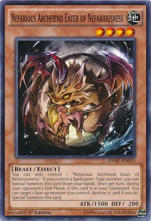 Nefarious Archfiend Eater of Nefariousness SDMP EN019 Common 1st Edition Structure Deck Master of Pendulum Singles Nefarious Archfiend Eater of Nefariousness SDMP EN019 Common 1st Edition Structure Deck Master of Pendulum Singles