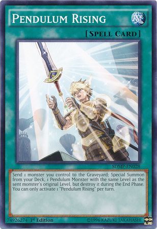 Pendulum Rising SDMP EN028 Common 1st Edition Structure Deck Master of Pendulum Singles Pendulum Rising SDMP EN028 Common 1st Edition Structure Deck Master of Pendulum Singles