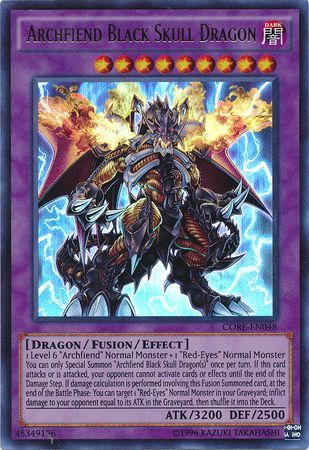 Archfiend Black Skull Dragon CORE EN048 Ultra Rare Unlimited Archfiend Black Skull Dragon CORE EN048 Ultra Rare Unlimited