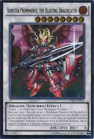 Ultimate Rare Ignister Prominence the Blasting Dracoslayer CORE EN050 Unlimited Ultimate Rare Ignister Prominence the Blasting Dracoslayer CORE EN050 Unlimited