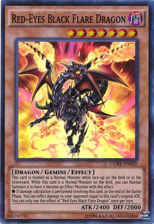Red Eyes Black Flare Dragon CORE EN020 Super Rare Unlimited Red Eyes Black Flare Dragon CORE EN020 Super Rare Unlimited