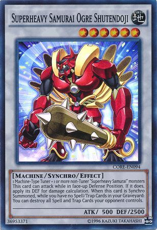 Superheavy Samurai Ogre Shutendoji CORE EN094 Super Rare Unlimited Superheavy Samurai Ogre Shutendoji CORE EN094 Super Rare Unlimited