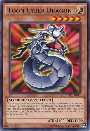 Toon Cyber Dragon CORE EN043 Rare Unlimited Toon Cyber Dragon CORE EN043 Rare Unlimited