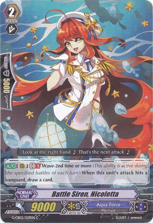 Battle Siren Nicoletta G CB02 029EN Common C Battle Siren Nicoletta G CB02 029EN Common C