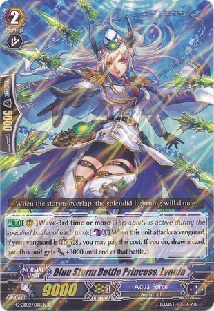 Blue Storm Battle Princess Lynpia G CB02 018EN Rare R Blue Storm Battle Princess Lynpia G CB02 018EN Rare R