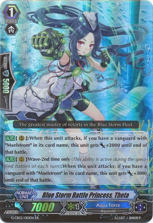 Blue Storm Battle Princess Theta G CB02 010EN Double Rare RR G Clan Booster 2 Commander of Incessant Waves Singles Blue Storm Battle Princess Theta G CB02 010EN Double Rare RR G Clan Booster 2 Commander of Incessant Waves Singles
