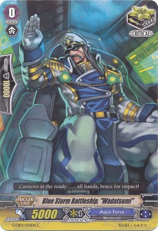 Blue Storm Battleship Wadatsumi G CB02 036EN Common C Blue Storm Battleship Wadatsumi G CB02 036EN Common C