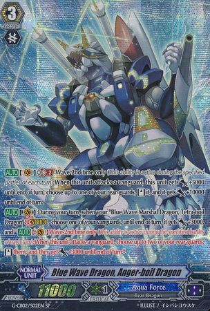 Blue Wave Dragon Anger boil Dragon G CB02 S02EN Special Parallel SP G Clan Booster 2 Commander of Incessant Waves Singles Blue Wave Dragon Anger boil Dragon G CB02 S02EN Special Parallel SP G Clan Booster 2 Commander of Incessant Waves Singles
