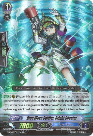 Blue Wave Soldier Bright Shooter G CB02 009EN Double Rare RR Blue Wave Soldier Bright Shooter G CB02 009EN Double Rare RR
