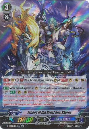 Jockey of the Great Sea Skyros G CB02 005EN Triple Rare RRR Jockey of the Great Sea Skyros G CB02 005EN Triple Rare RRR