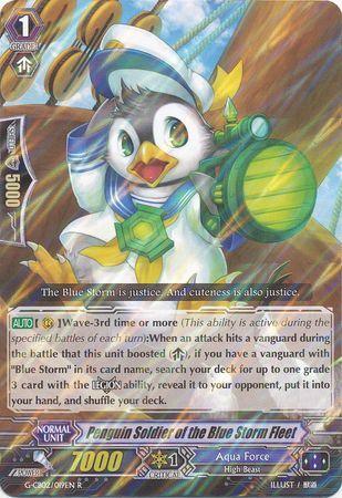Penguin Soldier of the Blue Storm Fleet G CB02 019EN Rare R Penguin Soldier of the Blue Storm Fleet G CB02 019EN Rare R