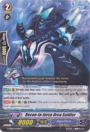 Recon in force Orca Soldier G CB02 030EN Common C G Clan Booster 2 Commander of Incessant Waves Singles Recon in force Orca Soldier G CB02 030EN Common C G Clan Booster 2 Commander of Incessant Waves Singles
