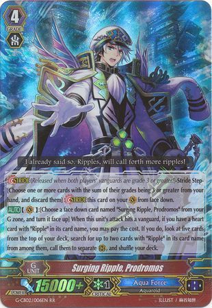 Surging Ripple Prodromos G CB02 006EN Double Rare RR Surging Ripple Prodromos G CB02 006EN Double Rare RR