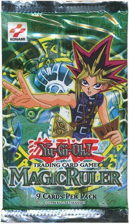 YUGIOH MAGIC RULER BOOSTER PACK IN BLISTER PACKAGING FACTORY SEALED