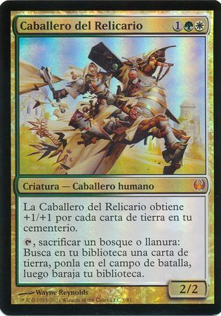 Spanish Knight of the Reliquary Caballero del Relicario Foil Knights vs Dragons Spanish Singles Spanish Knight of the Reliquary Caballero del Relicario Foil Knights vs Dragons Spanish Singles
