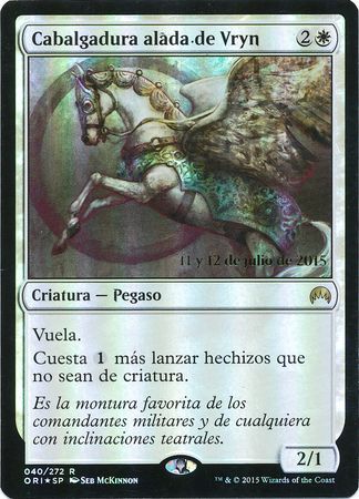 Spanish Vryn Wingmare Cabalgadura alada de Vryn Prerelease Foil Spanish Promos Spanish Vryn Wingmare Cabalgadura alada de Vryn Prerelease Foil Spanish Promos
