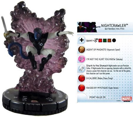 Nightcrawler 102 LE Wolverine and the X Men Marvel Heroclix Nightcrawler 102 LE Wolverine and the X Men Marvel Heroclix