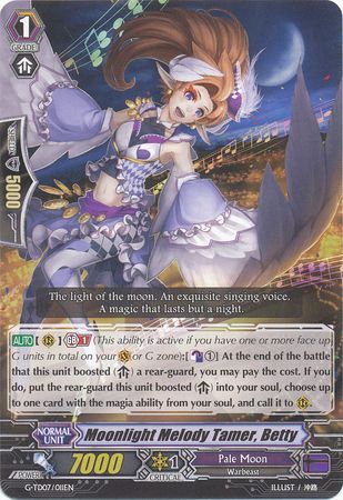 Moonlight Melody Tamer Betty G TD07 011EN Moonlight Melody Tamer Betty G TD07 011EN