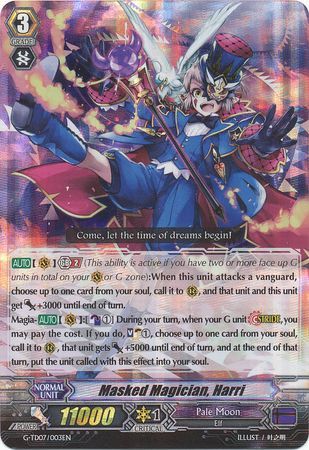 Masked Magician Harri G TD07 003EN Triple Rare RRR Foil G Trial Deck 7 Illusionist of the Crescent Moon Singles Masked Magician Harri G TD07 003EN Triple Rare RRR Foil G Trial Deck 7 Illusionist of the Crescent Moon Singles