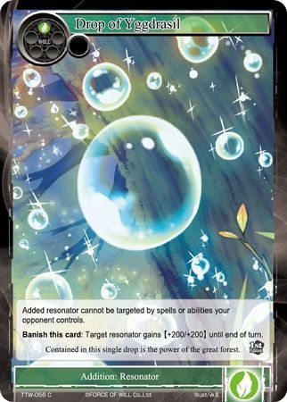 Drop of Yggdrasil TTW 056 Common Force of Will The Twilight Wanderer Singles Drop of Yggdrasil TTW 056 Common Force of Will The Twilight Wanderer Singles