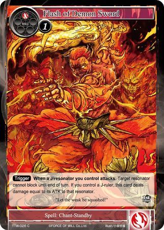Flash of Demon Sword TTW 026 Common Flash of Demon Sword TTW 026 Common