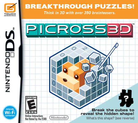 Picross 3D Nintendo DS Picross 3D Nintendo DS