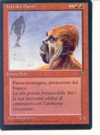 Yeti dei Monti Mountain Yeti Yeti dei Monti Mountain Yeti