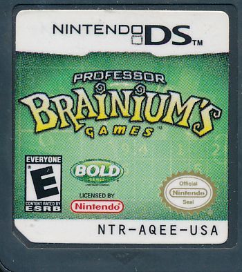Professor Brainium s Games Nintendo DS Nintendo DS Professor Brainium s Games Nintendo DS Nintendo DS