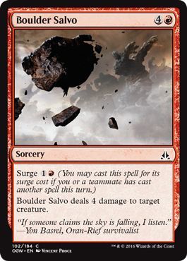 Boulder Salvo 102 184 Oath of the Gatewatch Singles Boulder Salvo 102 184 Oath of the Gatewatch Singles