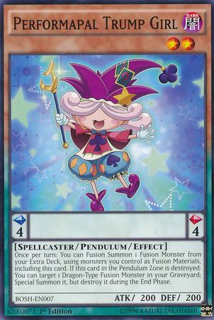 Performapal Trump Girl BOSH EN007 Common 1st Edition Breakers of Shadow 1st Edition Singles Performapal Trump Girl BOSH EN007 Common 1st Edition Breakers of Shadow 1st Edition Singles