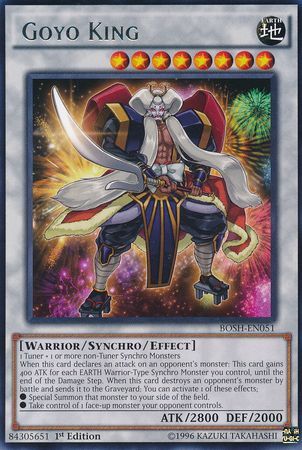 Goyo King BOSH EN051 Rare 1st Edition Goyo King BOSH EN051 Rare 1st Edition