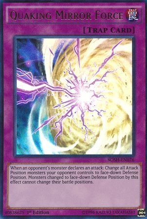 Quaking Mirror Force,VARIOUS SETS,1st Edition,Common,NM,Yugioh,Barngey's 