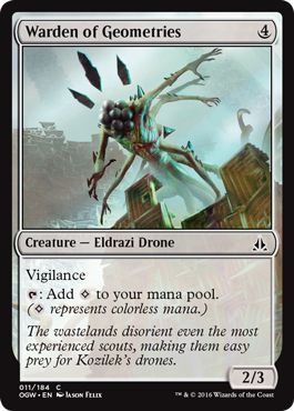 Warden of Geometries 011 184 Oath of the Gatewatch Singles Warden of Geometries 011 184 Oath of the Gatewatch Singles