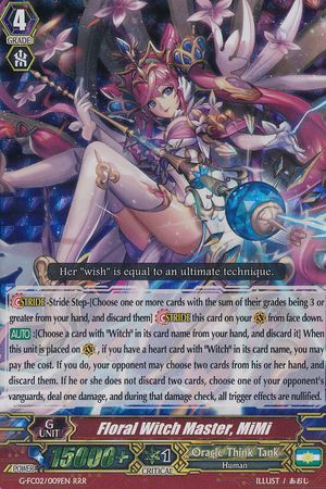 Floral Witch Master MiMi G FC02 009EN Triple Rare RRR Cardfight Vanguard Fighter s Collection 2015 Winter Singles Floral Witch Master MiMi G FC02 009EN Triple Rare RRR Cardfight Vanguard Fighter s Collection 2015 Winter Singles
