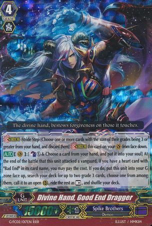 Divine Hand Good End Dragger G FC02 017EN Triple Rare RRR Cardfight Vanguard Fighter s Collection 2015 Winter Singles Divine Hand Good End Dragger G FC02 017EN Triple Rare RRR Cardfight Vanguard Fighter s Collection 2015 Winter Singles