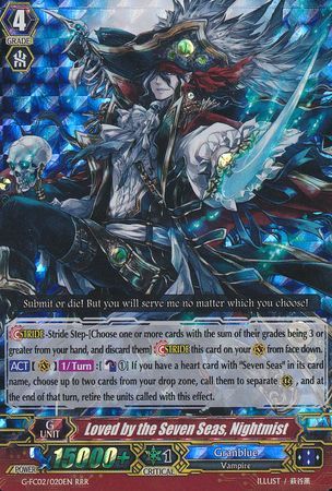 Loved by the Seven Seas Nightmist G FC02 020EN Triple Rare RRR Loved by the Seven Seas Nightmist G FC02 020EN Triple Rare RRR